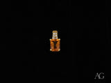 Golden Radiance Pendant in 18k solid gold with orange gemstone
