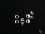 Shiny silver-colored 18k white gold 5mm ball earrings with one earring back, art gold jewelry