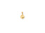 Small spherical gold pendant with bail showcasing 18k solid gold art gold jewelry