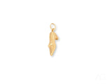 Shiny Golden Steps Shoes Pendant in Art Gold Jewelry