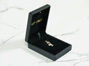 Open 18k solid gold Golden Treasure Boy or Girl pendant in black jewelry box