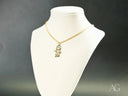 Golden Treasures Pendant: 18k Solid Gold Boy Necklace