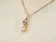 Gold eyeglasses pendant on delicate chain, perfect art gold jewelry for Golden Vision Pendant