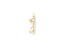 Gold-colored eyeglass frame charm for Golden Vision Pendant, an elegant glasses pendant in art gold jewelry style