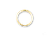 Golden Whisper thin polished gold wedding band in classic fit