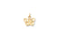Gold butterfly charm with diamond accent from Golden Wings butterfly pendant art gold jewelry