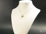 Golden Wings butterfly pendant in art gold jewelry