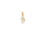 Gold treble clef pendant in Harmonic Elegance, art gold jewelry
