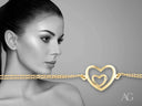 Gold heart bracelet from 4H’s Collection in 18k yellow gold