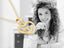 Gold heart diamond pendant with nested hearts and radiant heart diamond in 14k yellow gold