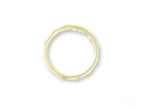Imperial Facet Wedding Band in art gold jewelry with clear stones