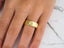 Imperial Facet wedding band in art gold jewelry with a classic fit and geometric design
