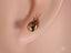 Gold snail earring with purple gemstones from Ladybug Earrings with Colorful CZ in art gold jewelry