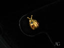 Certified 18k solid gold ladybug earrings with colorful CZ spots
