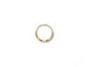 Luxurious solid 18k yellow gold ring with rectangular cutouts