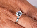 Lumina Promise Solitaire silver ring with brilliant-cut diamond