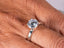 Lumina Promise Solitaire silver ring with classic four‑prong setting and diamond-like gemstone
