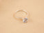 Lumina Promise Solitaire silver engagement ring with a classic four‑prong round gemstone