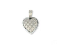Luminous Heart: White Gold Heart Pendant