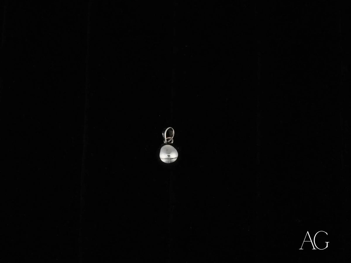 Polished silver teardrop charm from Luminous Sphere 18k solid gold jewelry