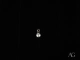 Polished silver teardrop charm from Luminous Sphere 18k solid gold jewelry