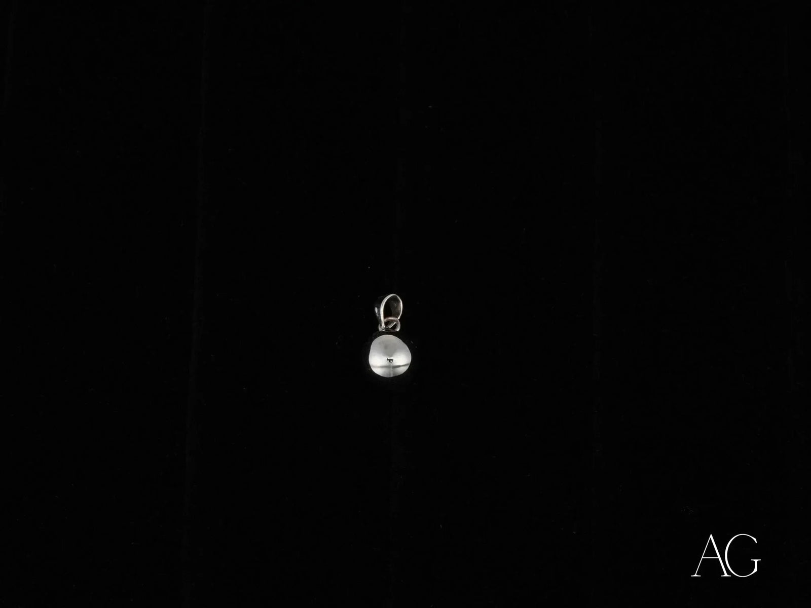 Polished silver teardrop charm from Luminous Sphere 18k solid gold jewelry