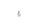 Luminous Sphere 18k solid gold round silver pendant with bail