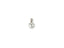 Luminous Sphere pendant in silver-colored metal, art gold jewelry, 18k solid gold style
