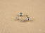 Silver ball stud earrings with screw-back closures from LuxeSphere 18K Classic Gold Jewelry