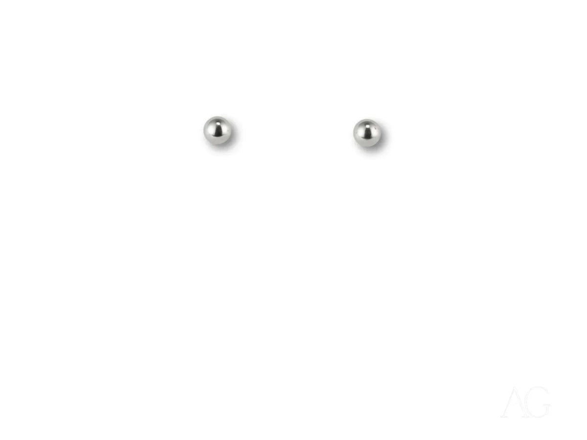 LuxeSphere 18K certified 18k solid gold ball stud earrings