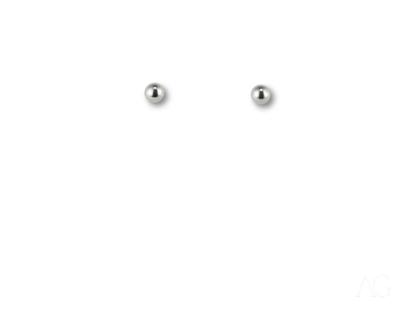 LuxeSphere 18K certified 18k solid gold ball stud earrings