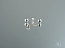 LuxeSphere 18K certified 18k solid gold ball stud earrings
