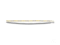 Luxurious 18k gold bracelet with cubic zirconia and lobster clasp