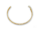 Luxurious solid 18k gold bracelet with polished gold alternating rows