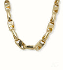 Shiny 18k gold mariner chain bracelet with lobster clasp, Boston exclusivity