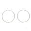 Luxury 18k White Gold Hoop Earrings with hinged closure, perfect art gold jewelry