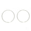 Luxury 18k White Gold Hoop Earrings in art gold jewelry with hinged closures