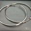 Shiny silver hoop earrings from Luxury 18k White Gold Hoop Earrings collection, art gold jewelry