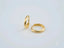 Polished 18k Yellow Gold Mini Hoops Earrings, part of Art Gold Jewelry collection