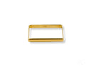 Modern square shape solid 18k yellow gold rectangular bracelet