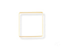 Square shape 18k gold bangle bracelet in modern elegance