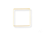 Square shape 18k gold bangle bracelet in modern elegance