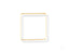 Square shape 18k gold wire bangle bracelet showcasing modern square shape design