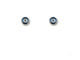 Mystic evil eye stud earrings in 18k art gold jewelry