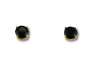 18K gold black onyx stud earrings in Noir Elegance design