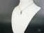 Art gold jewelry Ocean Breeze Pendant with blue topaz gemstone and gold chain