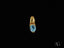 Ocean Breeze Pendant featuring art gold jewelry with an oval blue topaz gemstone
