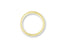 Simple gold wedding band from Orbit Lines featuring comfort fit design in art gold jewelry style