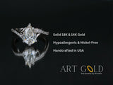 Pear Radiance lab-grown diamond pear-shaped ring in white gold