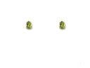 Peridot Radiance earrings: 18k gold pear-shaped peridot studs